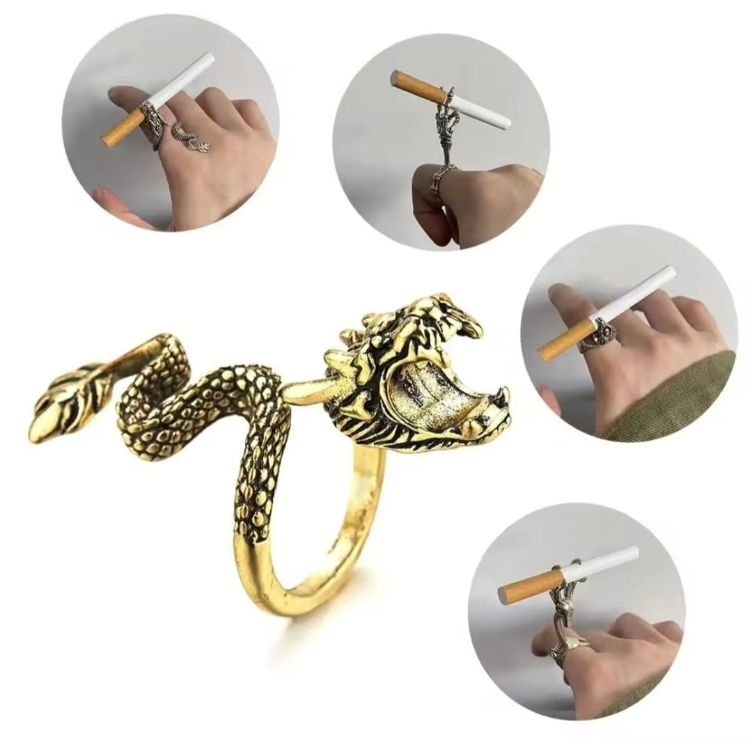 ANILLO DRAGON PORTA CIGARRILLO